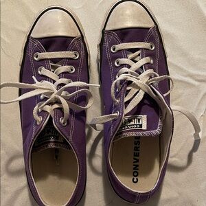 Converse Classic Purple Canvas Sneakers